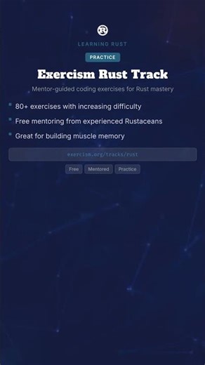 Free Rust Exercises with Mentoring — Exercism