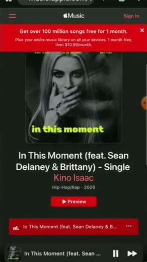 You must see latest song from Kino Isaac feat Sean Delaney & Brittany - In This Moment Sean P Delany