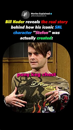 How Bill Hader Came Up With SNL's Stefon 🎤😂