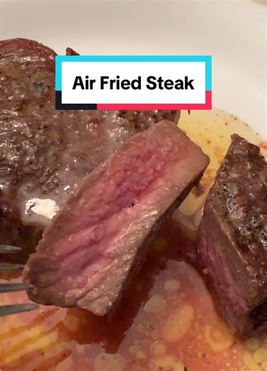 I was pleasantly surprised with how well this steak came out. Slightly overcooked for me (I like it when it moos) but it was delicious! This countertop oven air fryer is awesome! #countertopoven #frenchdoorairfryer #airfryer #airfryersteak #tiktokshopcreatorpicks