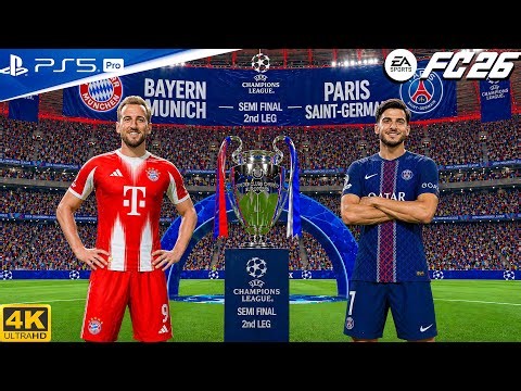 FC 26 - Bayern Munich Vs PSG - UCL Semi-Final 2026 | 2nd LEG - PS5 Pro 4K 60FPS Gameplay