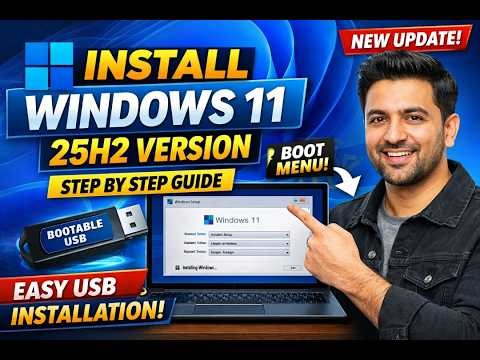 How to Install Windows 11 25H2 Full Guide | Bootable USB Setup | Step by Step Laptop Doctor Official