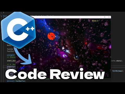 First OpenGL game project, code review