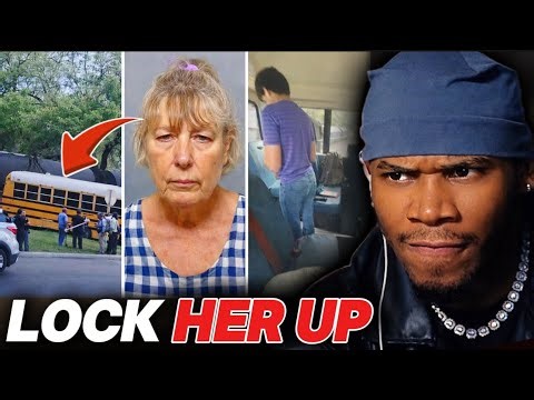 Insane White Woman School Bus Driver Almost K*lls 29 Children In Florida !