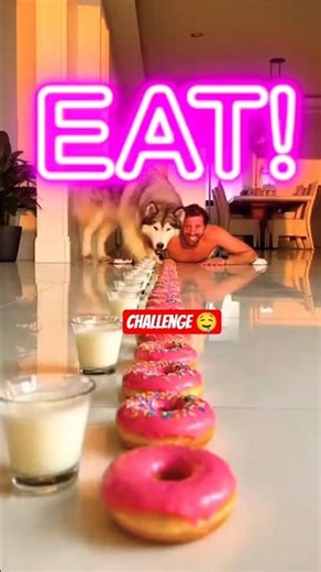 I challenge to My dog food Eating video challenge 😔