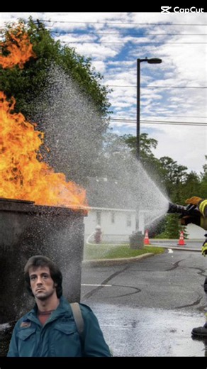 Rambo didn't sign up for this kind of war. When you're just trying to enjoy your day and the world decides to become a literal dumpster fire. Who else feels like John Rambo right now? #Rambo #DumpsterFire #Relatable #CapCut #USA