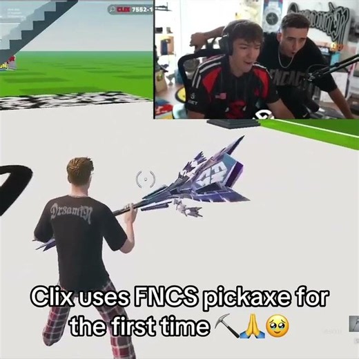 Clix uses FNCS pickaxe for the FIRST TIME ⛏️🙏😭