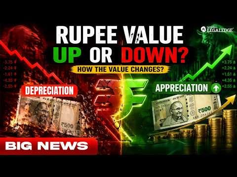 Rupee Appreciation vs Depreciation Explained | Who Decides Rupee Value? Big News | LegalEdge