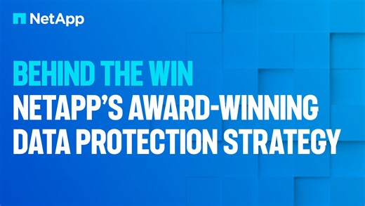 Behind the win - NetApp's award-winning data protection strategy | NetApp Video