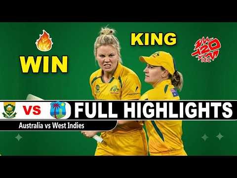 Aus Vs WI Full Highlights Icc T20 World Cup 2026 | Australia Vs West Indies Sami Final Match