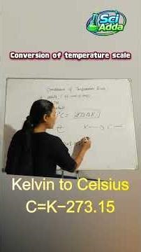 Temperature Conversion Trick 🔥 | °C to °F & Kelvin in Seconds | SciAdda Shorts