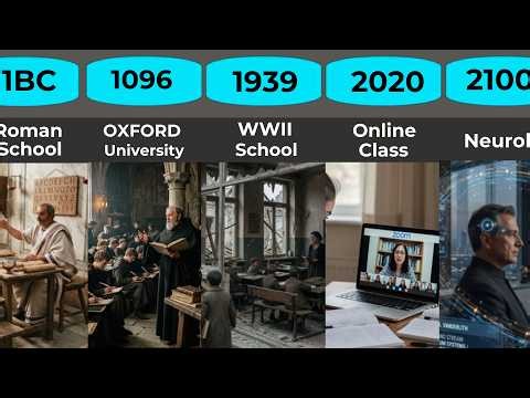 School Then vs Now: The Complete Evolution of Education | 100,000 years