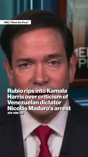 Secretary of State Marco Rubio ripped Kamala Harris and other Democrats over their criticism of Venezuelan dictator Nicolás Maduro’s arrest. See more at the link in bio.