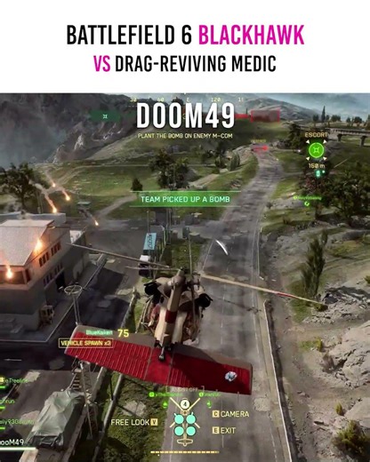 😂 Battlefield 6 Blackhawk vs Drag Reviving Medic