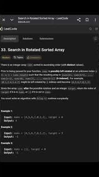 Day-32/100 Search in Rotated Sorted Array | Binary Search Trick | LeetCode 33 | JavaScript Solution