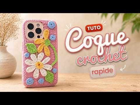 🌼 Coque de téléphone "Printemps fleuri" au crochet 🌸