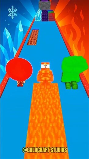 FIRE or ICE？! Rumi’s EPIC Choice with Aphmau & Noob Girl! #funnyshorts