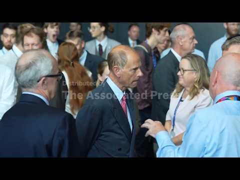 UK's Prince Edward visits the European Organization for Nuclear Research on the Franco-Swiss border