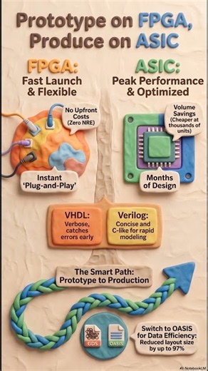 FPGA vs ASIC Explained: Prototyping to Mass Production #Shorts