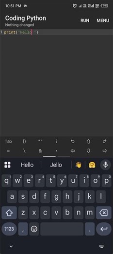 Python programing on mobile (day 1)