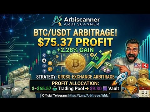 How I Made $75.37 in Minutes: BTC/USDT Arbitrage Strategy Explained! ₿