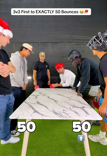 3v3 First to 50 Bounces Challenge: Who Will Win? 😭🏓