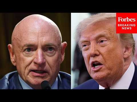 'He Spends A Lot Of Time On Stupid Things': Mark Kelly Hammers Trump Over Iran War, Canada Tariffs