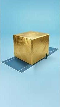 ¿Cómo se ve TODO el ORO del mundo en un CUBO? 😳 #shorts