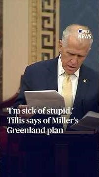 WATCH: Tillis he's 'sick of stupid,' blasts Stephen Miller and plan to takeover Greenland