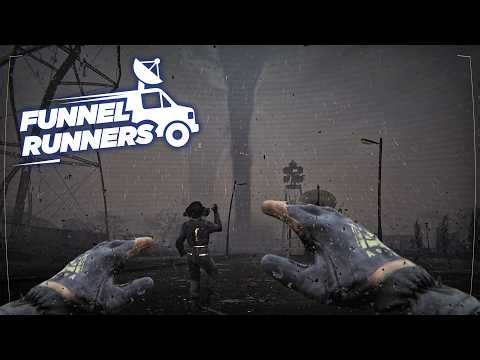 Two Idiots Try to Survive a MASSIVE Tornado (Funnel Runners)
