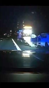 Dashcam captures violent crash