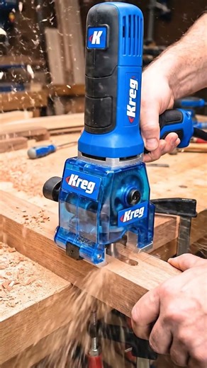 This Kreg Tool Cuts Perfect Slots in Seconds! 😲 #tools #woodworking