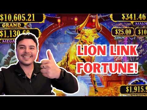 I PLAYED LION LINK FORTUNE!! (SO FUN!!!)