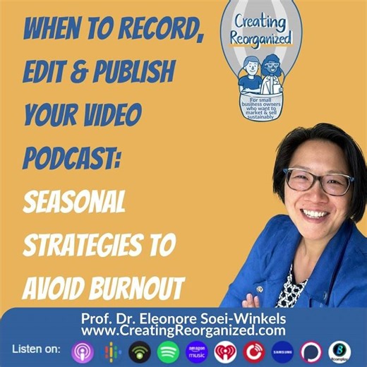 When to record, edit and publish your video podcast seasonal strategies for the small business ow...
