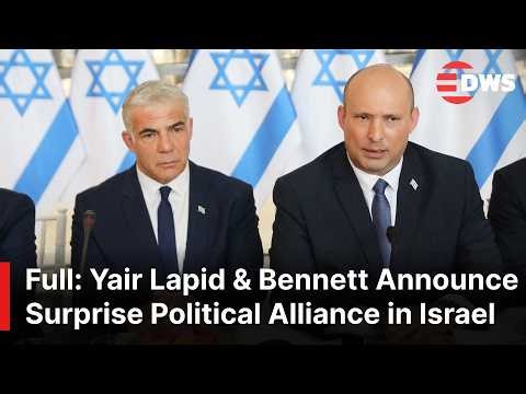 FULL: Yair Lapid & Naftali Bennett Announce Surprise Political Alliance in Israel 🇮🇱 | AC1E