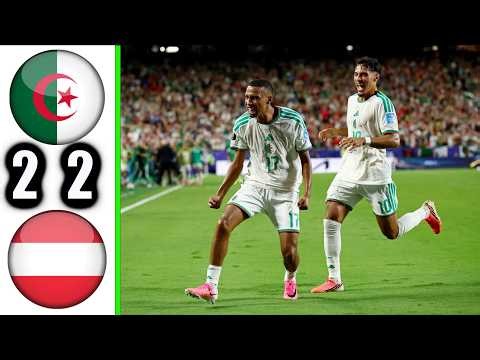 ملخص مباراة الجزائر والنمسا 3-2 | اهداف الجزائر والنمسا | كأس العالم 2026