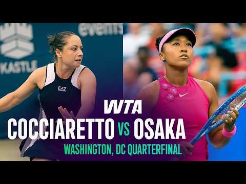 Elisabetta Cocciaretto vs. Naomi Osaka | 2026 Washington, DC Quarterfinal | WTA Match Highlights