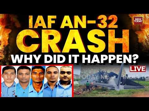 LIVE: Five IAF Personnel Killed As AN-32 Aircraft Crashes At Assam's Jorhat Airbase | Watch LIVE