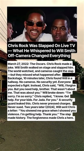 Chris Rock Was Slapped by Will Smith on Live TV—But the Private Moment That Followed Will Shock You