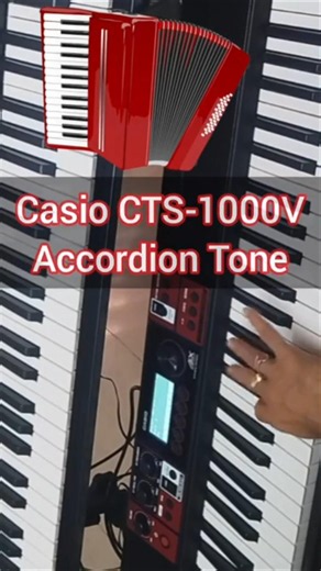 New Casio CTS-1000V Keyboard || Accordion Tone Demo
