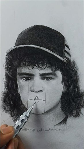 Drawing dustin from stranger things 🤌❤️✍️ #art #artist #cartoon #drawing #paint #shorts #viral