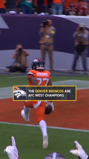 The Broncos have won the AFC West for the first time since 2015 👏 | NFL on FOX