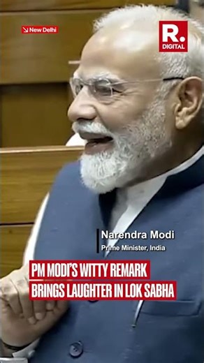 PM Modi’s Humorous Moment in Parliament