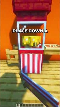 Making a popcorn machine in Minecraft