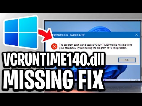 How To Fix VCRUNTIME140.dll Missing In Windows 11 or 10 - Step By Step