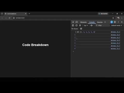 Print An Array Programmatically | JavaScript Data Structure And Algorithm | Dsa