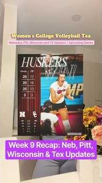 NCAA Volleyball Week 9 Recap: Nebraska's 20-0 Run + Wisconsin's Comeback Story #big10 #acc #sec