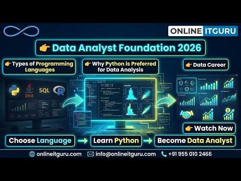 Data Analyst Basics | Types of Programming Languages | Python Importance | Career | OnlineITGuru