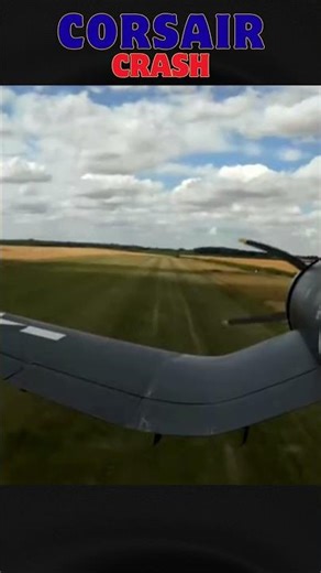 Giant RC Corsair CRASH 1st person view 📷 😳 Engine Dies After Takeoff! #trending #viral #aviation