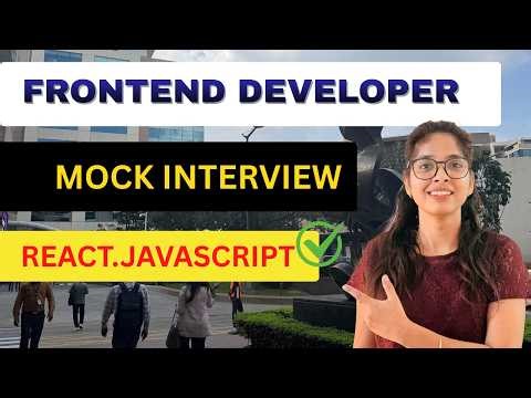 React Frontend Developer Interview for 0-1 Years | Real Questions + Answers | Mock Interview 2026🔥